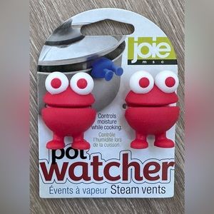 Joie Silicone‎ Pot Watchers|Steam Vents|Red|NWT